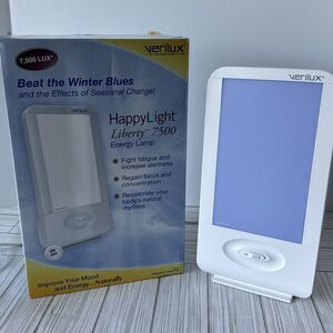 Verilux Daylight Therapy Lamp Happy Light Natural Spectrum Energy Health 7500LUX